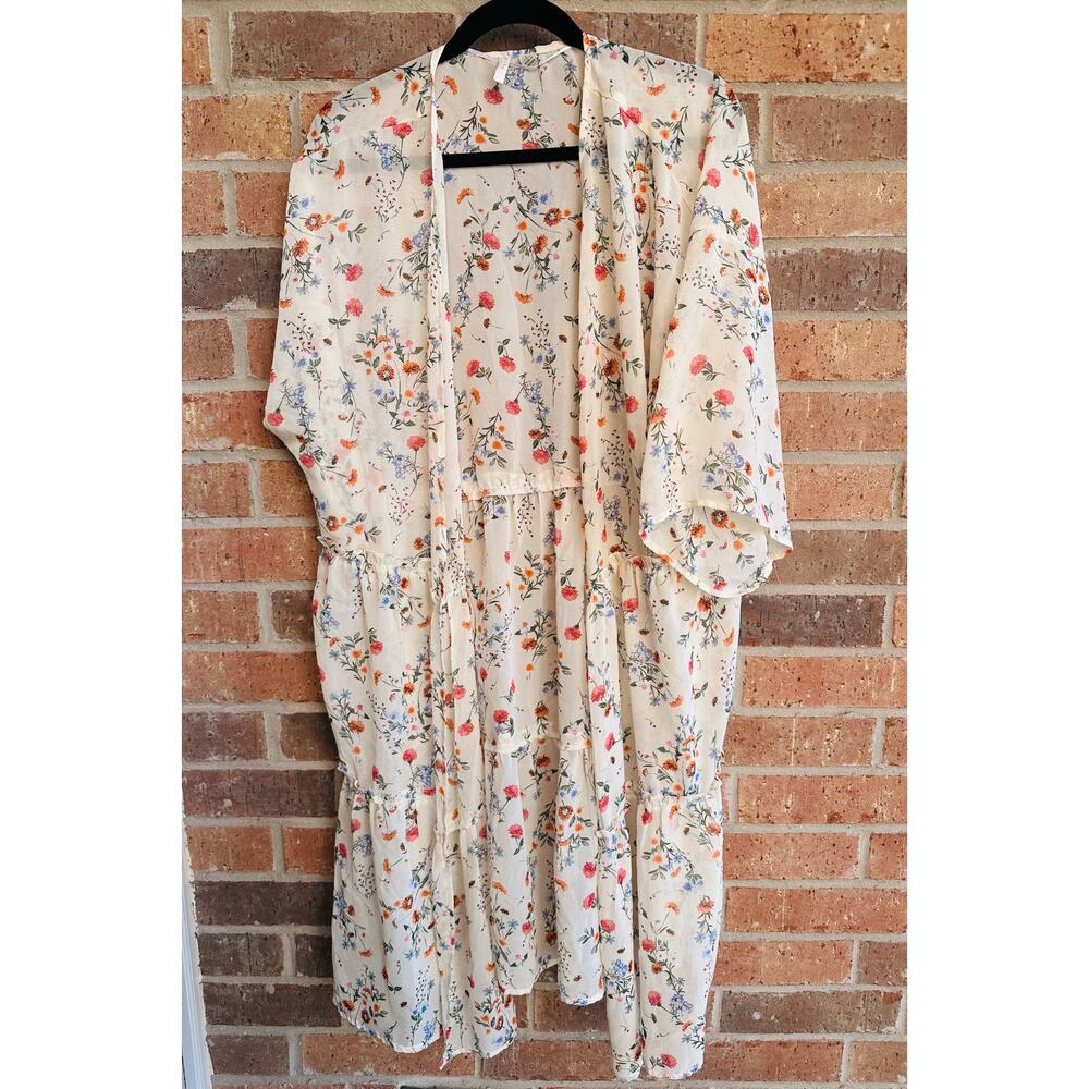 Cato Est. 1946 Floral Kimono Size Large